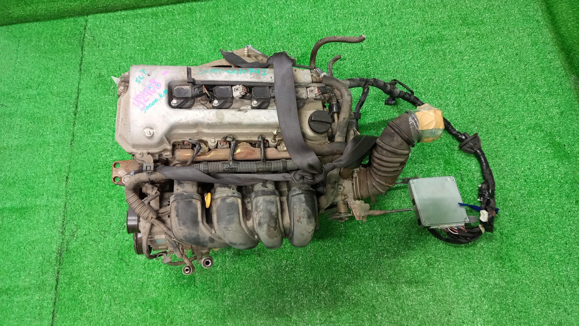 Двигатель TOYOTA CALDINA, CELICA, COROLLA, PREMIO, COROLLA SPACIO, ISIS, WISH, ALLION, COROLLA FIELDER, ALLEX, COROLLA RUNX, WILL VS, FIELDER ZGE20W, ZZT240, ZZT241W, ZZT230, ZZE122, ZNM10, ZNM10W, ZNM10G, ZNE10, ZNE10G, ZZE127 1ZZ-FE MEX 1 ракурс