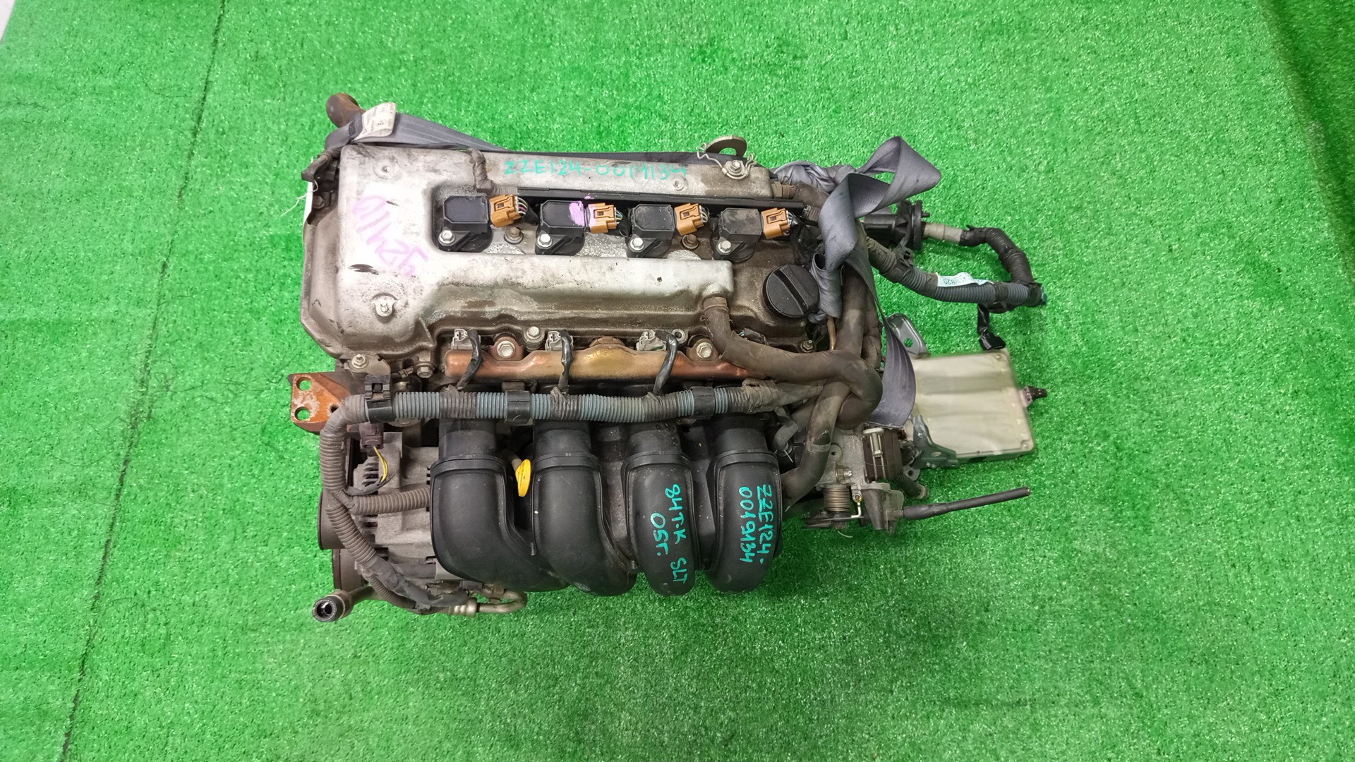 Двигатель TOYOTA COROLLA, PREMIO, COROLLA SPACIO, WISH, ALLION, COROLLA FIELDER, ALLEX, COROLLA RUNX, WILL VS ZZE124, ZZT245, ZZE124N, ZNE14G, ZZE124G, ZZE129 1ZZ-FE MEX 1 ракурс