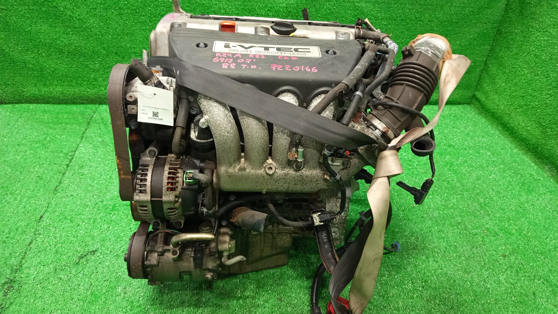 Двигатель HONDA CR-V RE3, RE4 K24A 7220166 4 ракурс