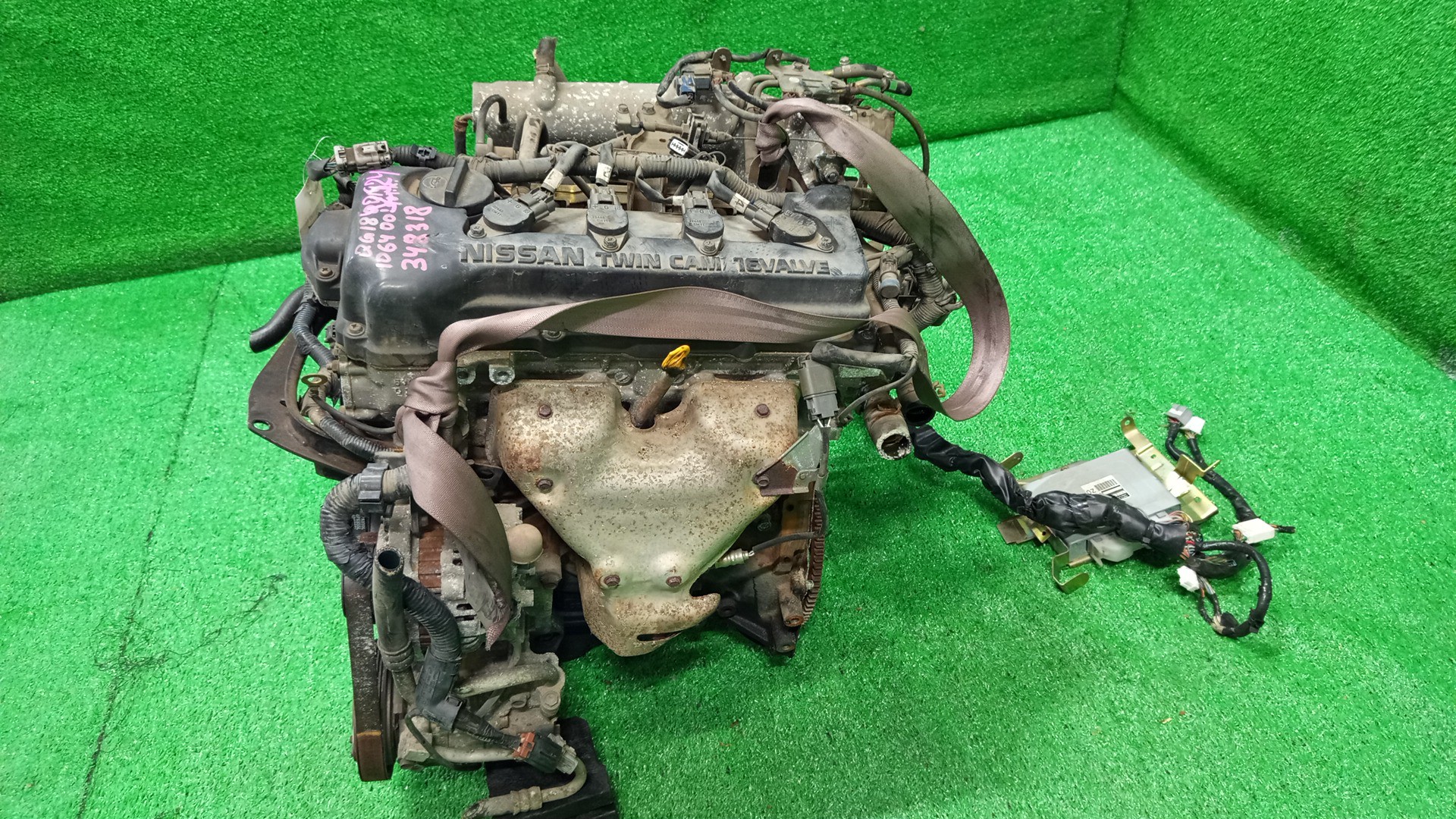 Двигатель NISSAN AVENIR, BLUEBIRD, EXPERT, PRIMERA, TINO, WINGROAD, ALMERA, BLUEBIRD SYLPHY W11, QU14, VW11, QP11, WQP11, V10, WHY11, N16, G10, QG10 QG18DE MEXAH 4 ракурс