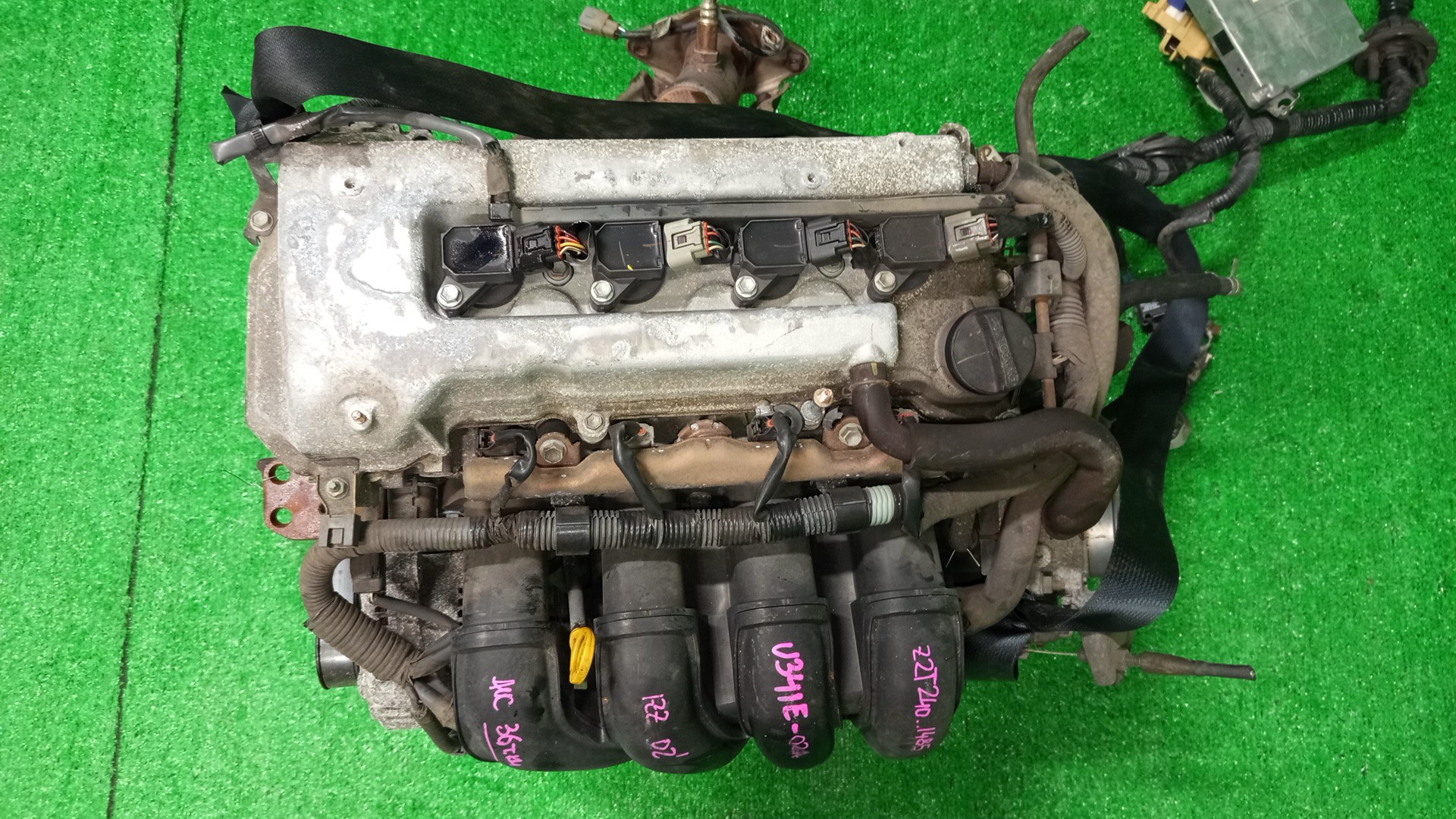 Двигатель TOYOTA CALDINA, CELICA, COROLLA, PREMIO, COROLLA SPACIO, ISIS, WISH, ALLION, COROLLA FIELDER, ALLEX, COROLLA RUNX, WILL VS, FIELDER ZGE20W, ZZT240, ZZT241W, ZZT230, ZZE122, ZNM10, ZNM10W, ZNM10G, ZNE10, ZNE10G, ZZE127 1ZZ-FE MEX 1 ракурс