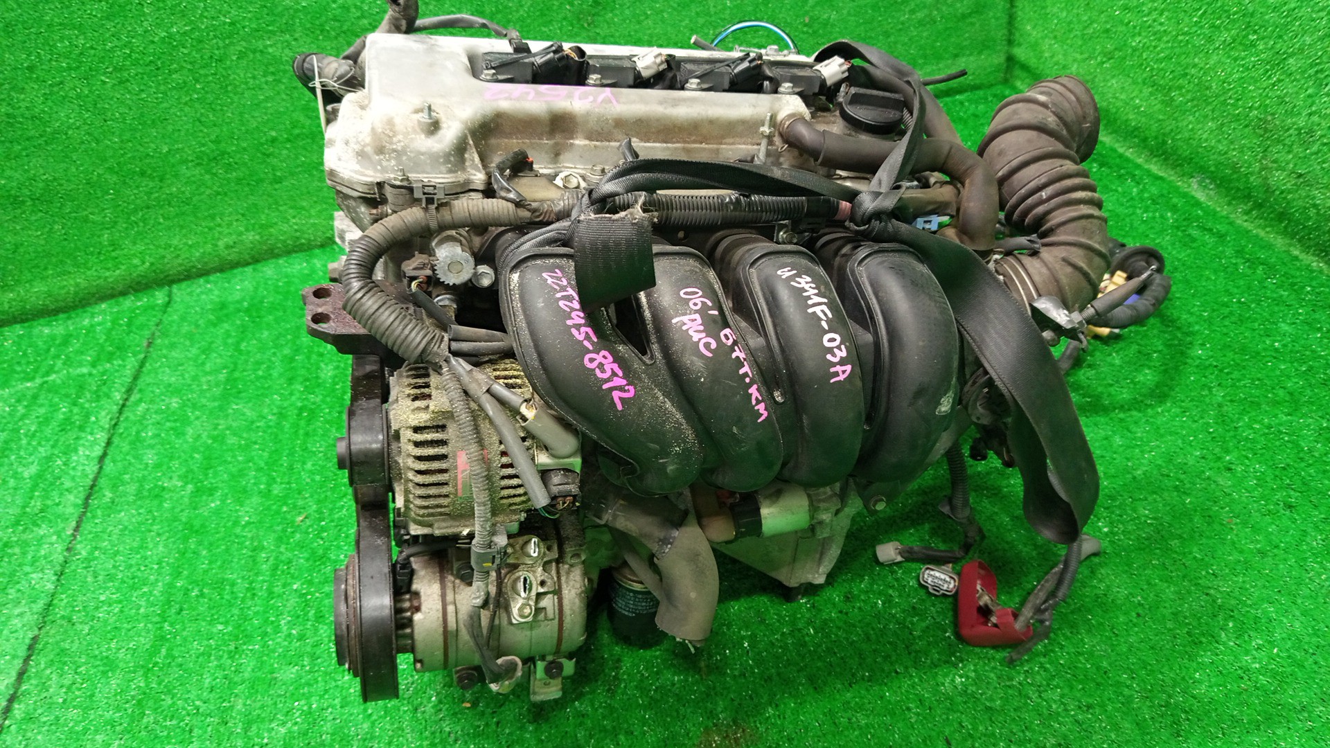 Двигатель TOYOTA COROLLA, PREMIO, COROLLA SPACIO, WISH, ALLION, COROLLA FIELDER, ALLEX, COROLLA RUNX, WILL VS ZZE124, ZZT245, ZZE124N, ZNE14G, ZZE124G, ZZE129 1ZZ-FE MEX 3 ракурс