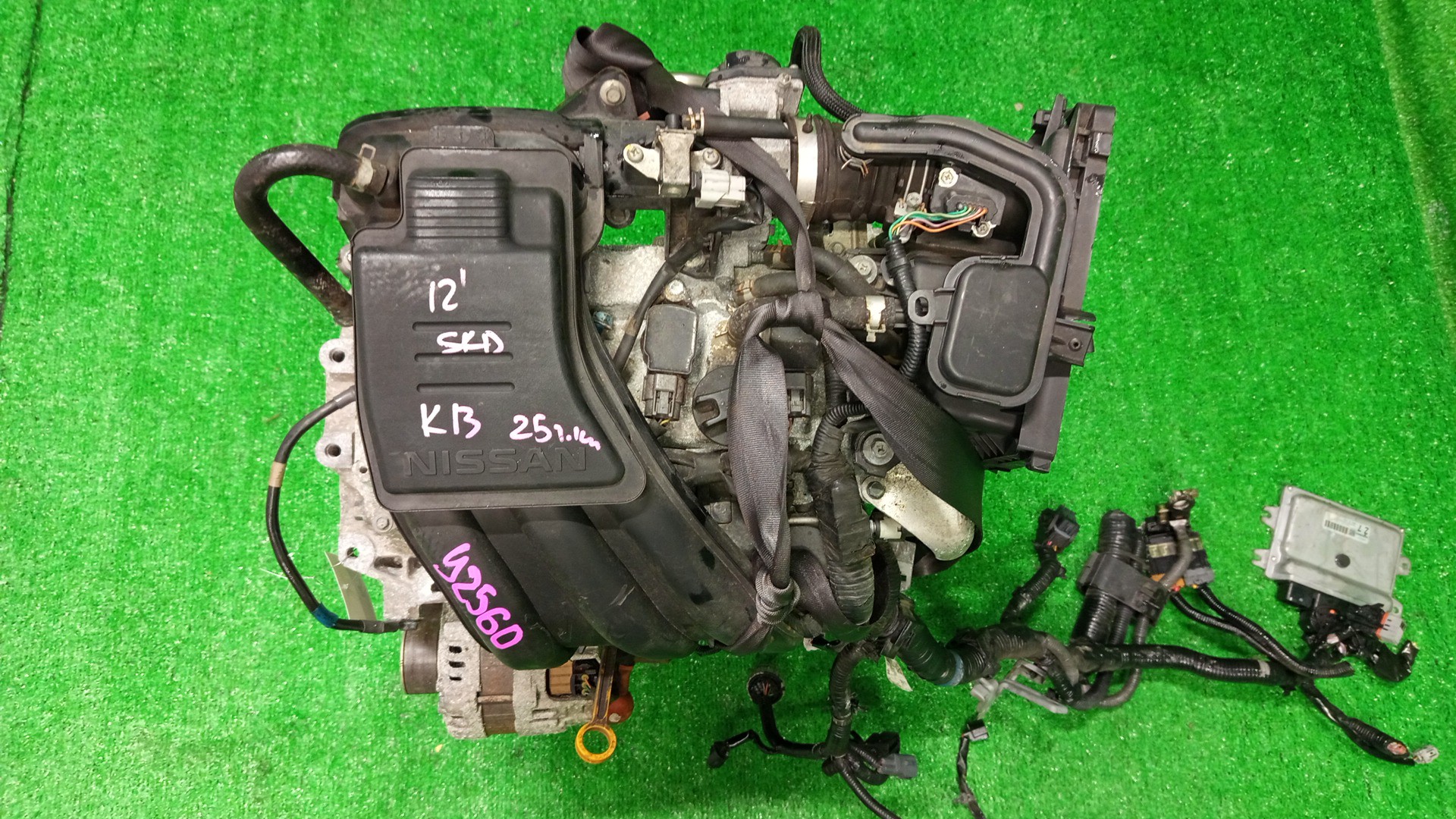 Двигатель NISSAN MARCH K13 HR12DE 505859A 1 ракурс