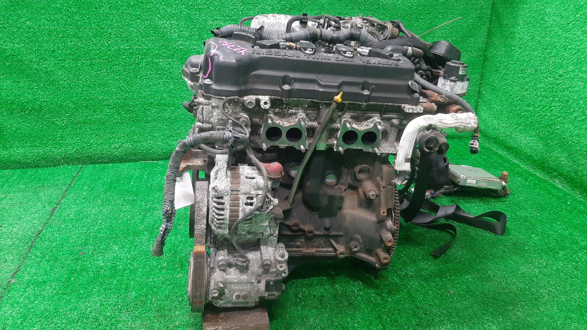 Двигатель NISSAN AVENIR, BLUEBIRD, EXPERT, PRIMERA, TINO, WINGROAD, ALMERA, BLUEBIRD SYLPHY W11, QU14, VW11, QP11, V10, WHY11, N16, G10, QG10 QG18DE MEXAH 3 ракурс