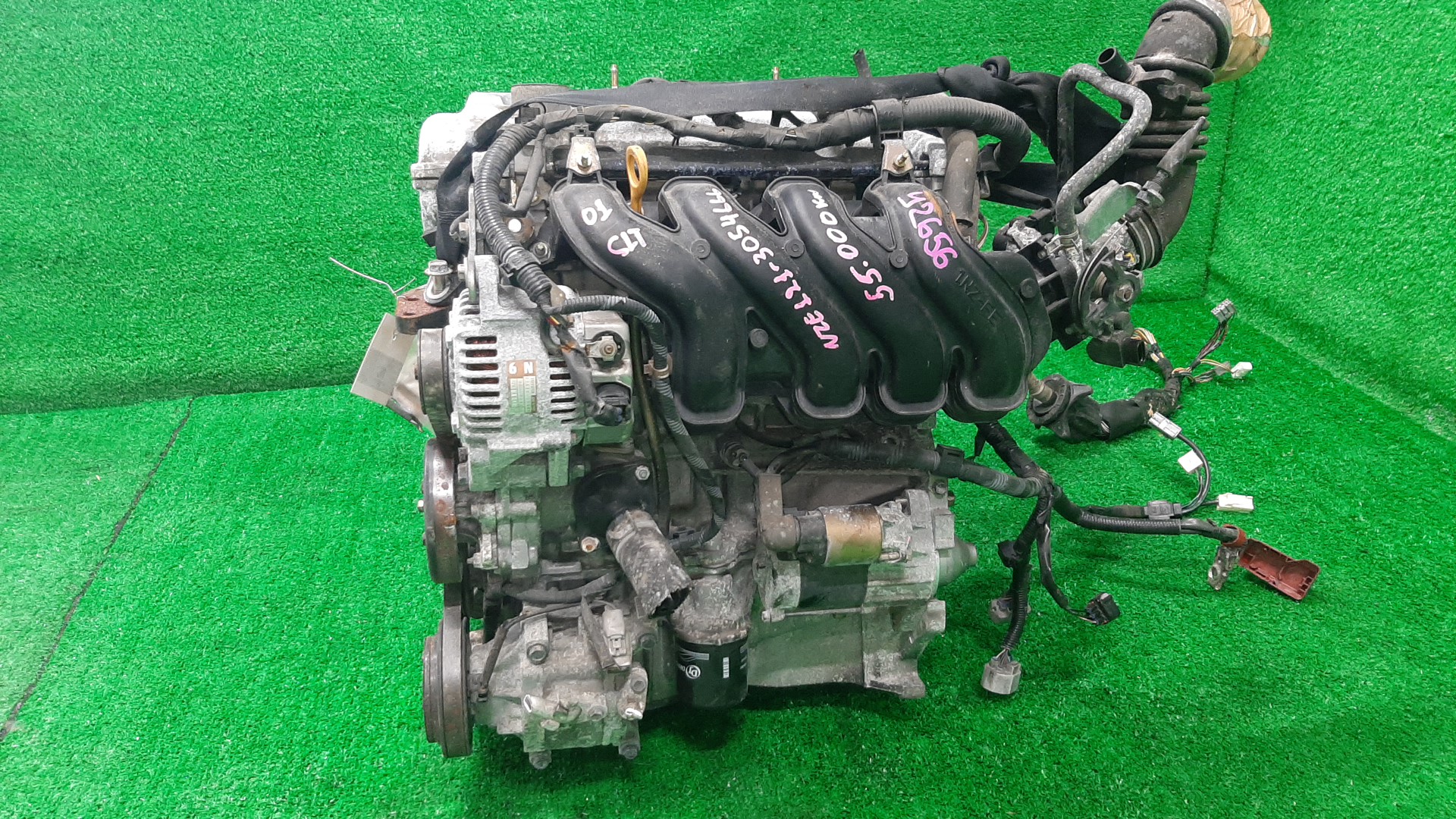 Двигатель TOYOTA COROLLA, COROLLA SPACIO, COROLLA FIELDER, ALLEX, COROLLA RUNX, WILL VS NZE121, NZE121N, NZE121G, NZE127 1NZ-FE MEX 3 ракурс