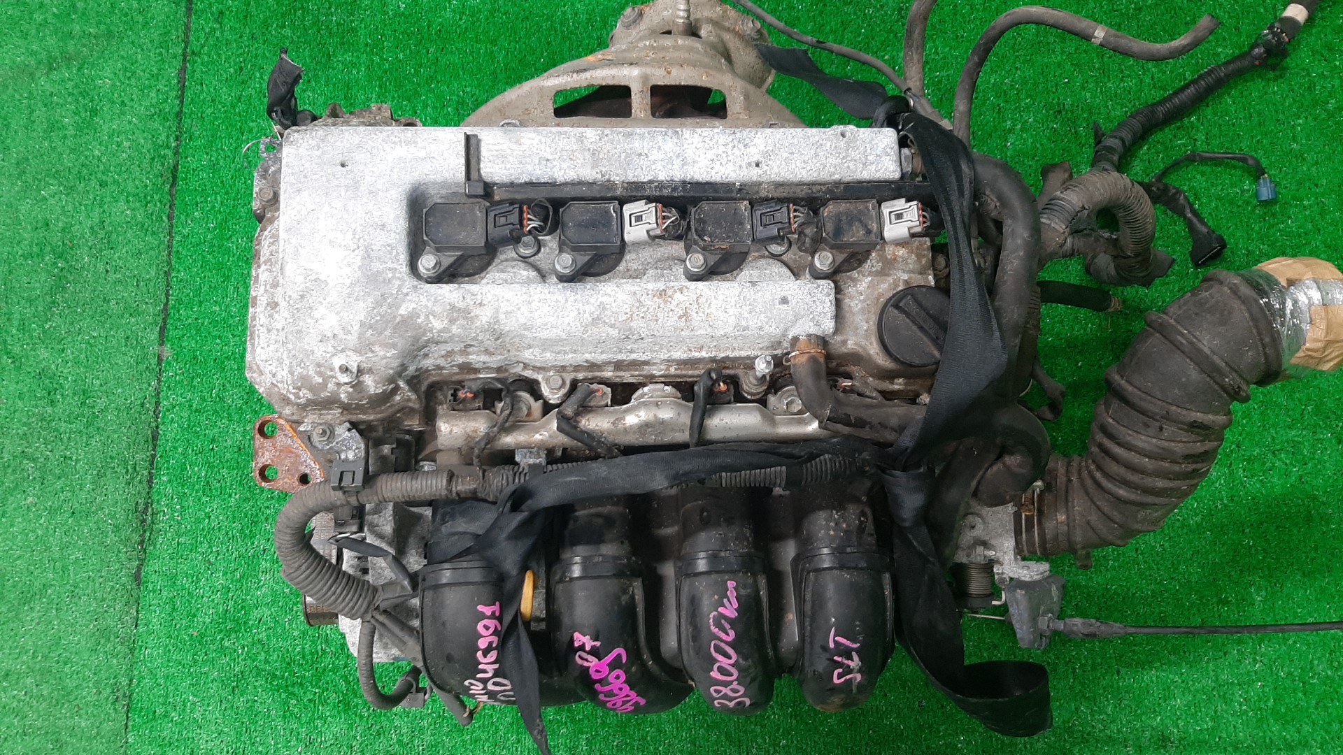 Двигатель TOYOTA CALDINA, CELICA, COROLLA, PREMIO, COROLLA SPACIO, ISIS, WISH, ALLION, COROLLA FIELDER, ALLEX, COROLLA RUNX, WILL VS, FIELDER ZGE20W, ZZT240, ZZT241W, ZZT230, ZZE122, ZNM10, ZNM10W, ZNM10G, ZNE10, ZNE10G, ZZE127 1ZZ-FE MEX 1 ракурс