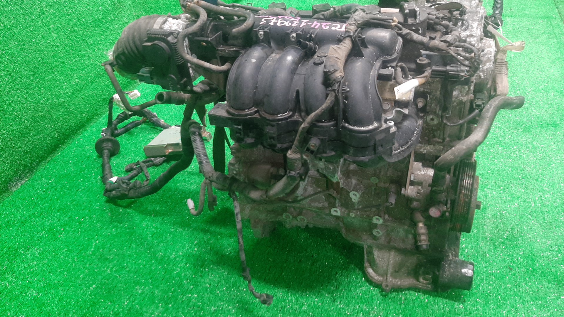 Двигатель NISSAN SERENA TC24 QR20DE PLASTIC 4 ракурс