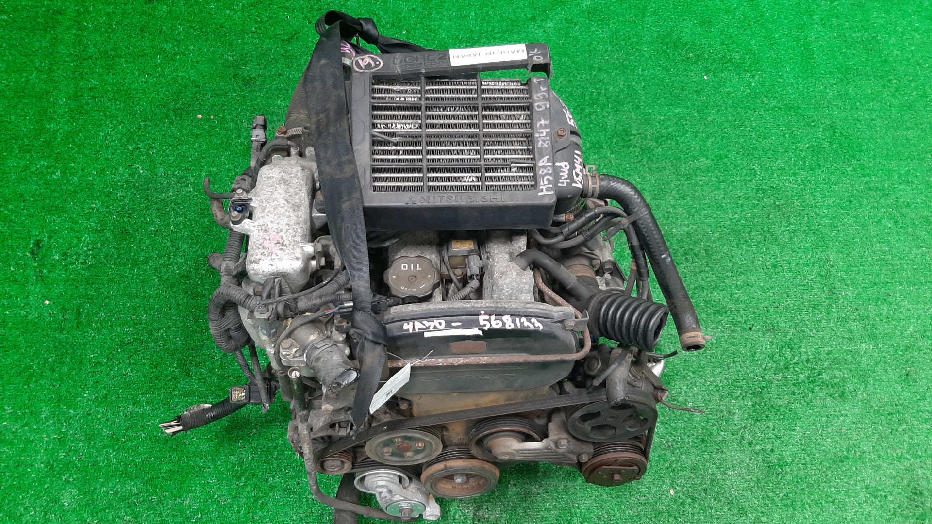 Двигатель MITSUBISHI PAJERO MINI, KIX H58A, H53A, H59A 4A30T, 4A30-T 20VALVE 1 ракурс