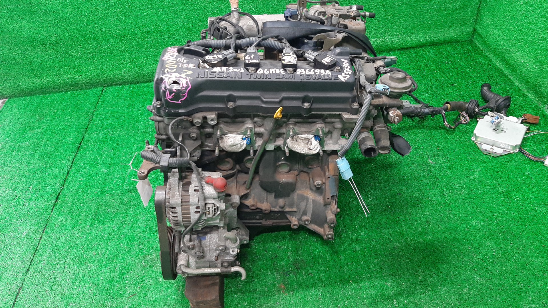 Двигатель NISSAN AD, SUNNY, WINGROAD, ALMERA, BLUEBIRD SYLPHY Y11, VFY11, FB15, WFY11, N16, FG10 QG15DE MEXAH 3 ракурс