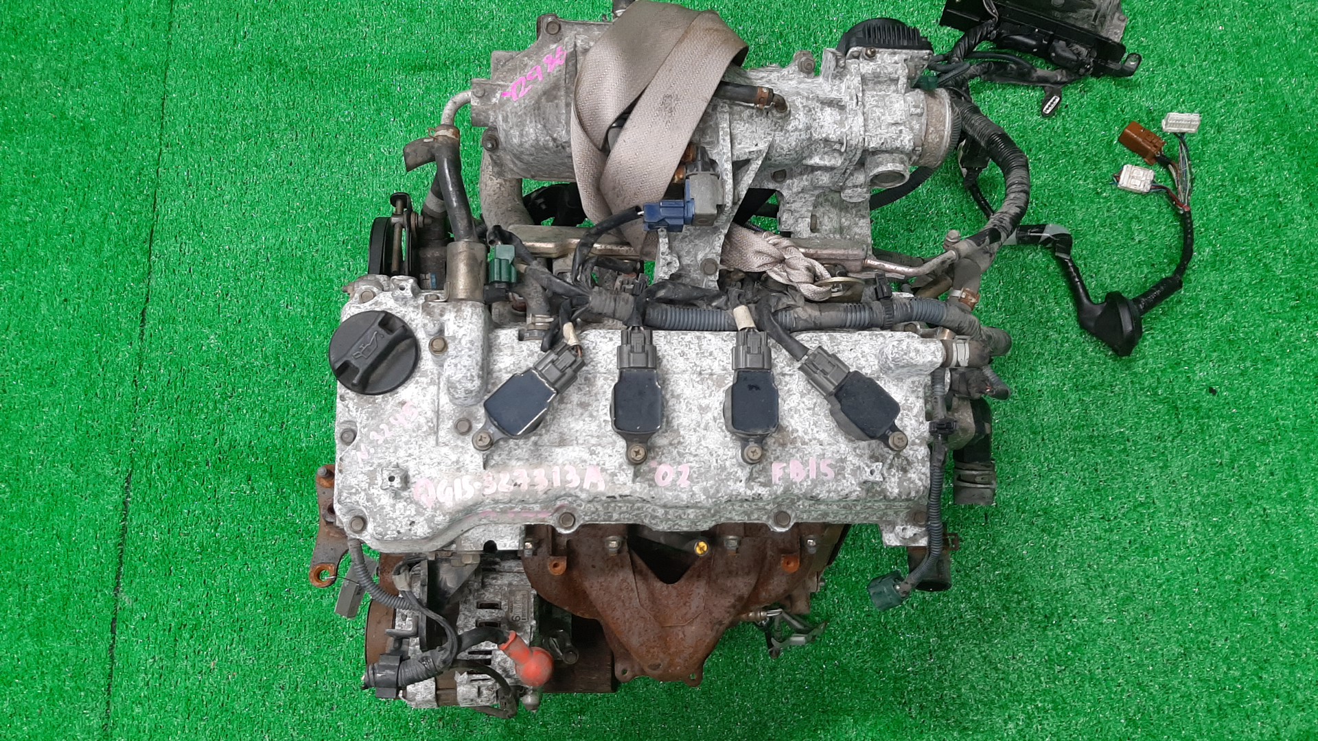 Двигатель NISSAN AD, SUNNY, WINGROAD, ALMERA, BLUEBIRD SYLPHY Y11, VFY11, FB15, WFY11, N16, FG10 QG15DE ELECTRO 1 ракурс