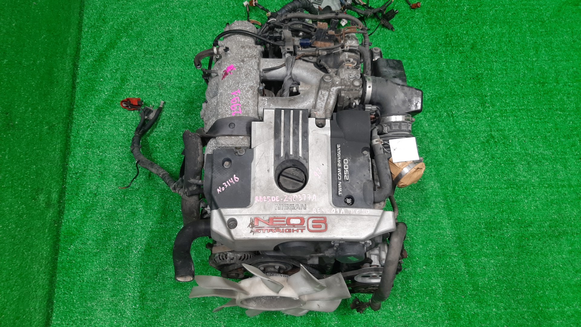 Двигатель NISSAN LAUREL GC35 RB25DE NEO 1 ракурс