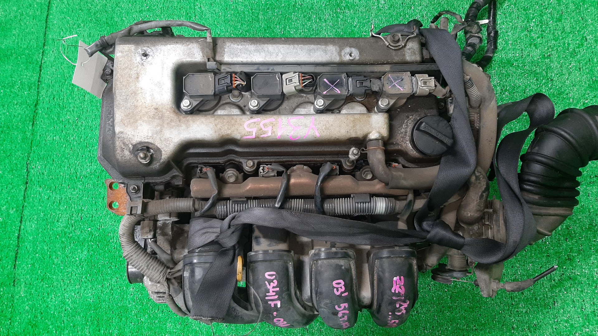 Двигатель TOYOTA COROLLA, PREMIO, COROLLA SPACIO, WISH, ALLION, COROLLA FIELDER, ALLEX, COROLLA RUNX, VOLTZ, WILL VS ZZE124, ZZT245, ZZE124N, ZNE14G, ZZE124G, ZZE138, ZZE129 1ZZ-FE MEX 1 ракурс