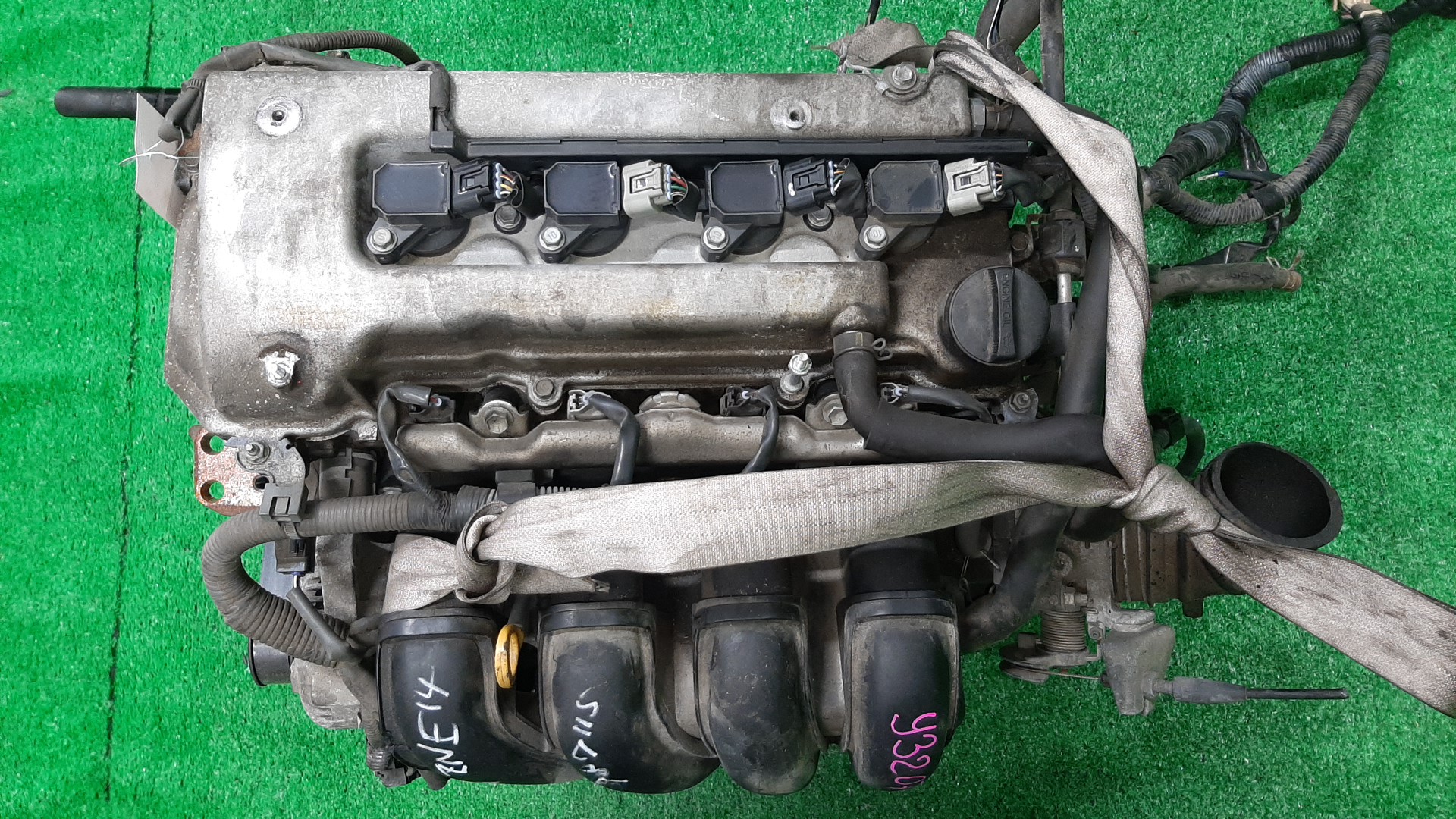Двигатель TOYOTA COROLLA, PREMIO, COROLLA SPACIO, WISH, ALLION, COROLLA FIELDER, ALLEX, COROLLA RUNX, VOLTZ, WILL VS ZZE124, ZZT245, ZZE124N, ZNE14G, ZZE124G, ZZE138, ZZE129 1ZZ-FE MEX 1 ракурс