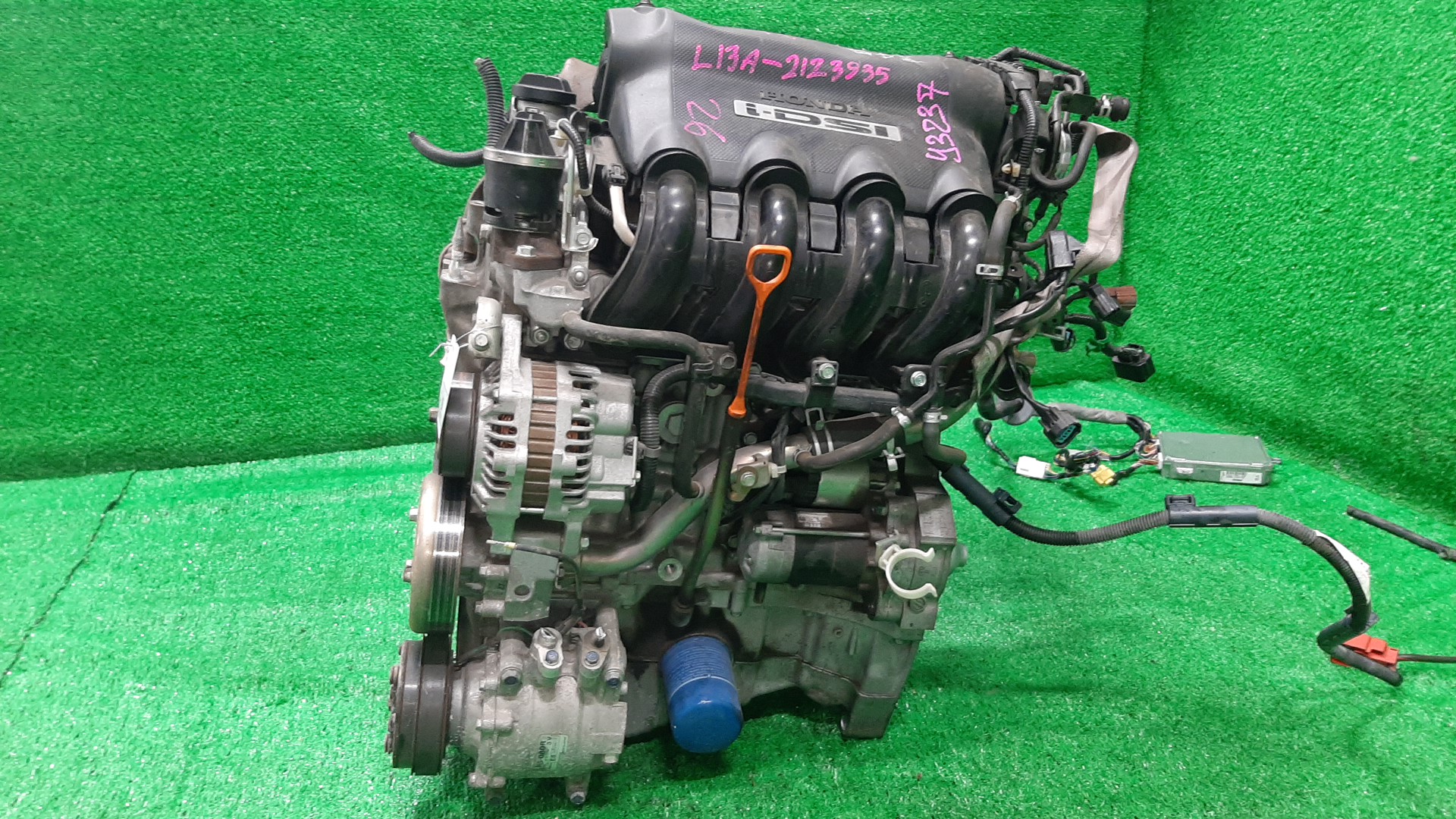 Двигатель HONDA FIT ARIA, FIT GD6, GD7, GD2, GD1 L13A I-DSI 3 ракурс