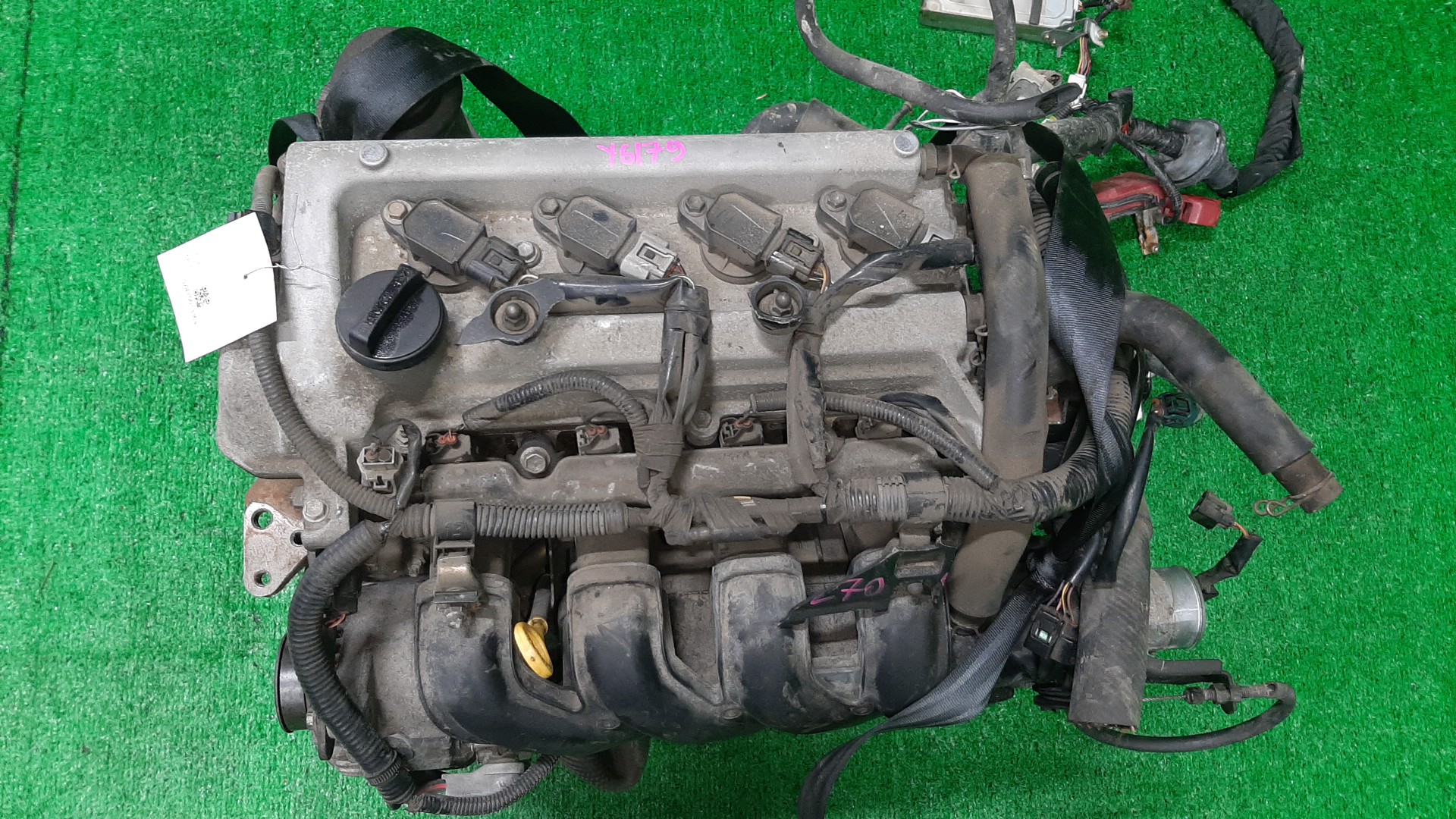 Двигатель TOYOTA FUNCARGO, IST, PLATZ, RAUM, VITZ, PROBOX, BB, PORTE, SIENTA, SUCCEED, WILL CYPHA NCP25, NCP65, NCP16, NCZ25, NCP15, NCP55V, NCP59G, NCP35, NNP15, NCP85G, NCP75 1NZ-FE A932700 1 ракурс