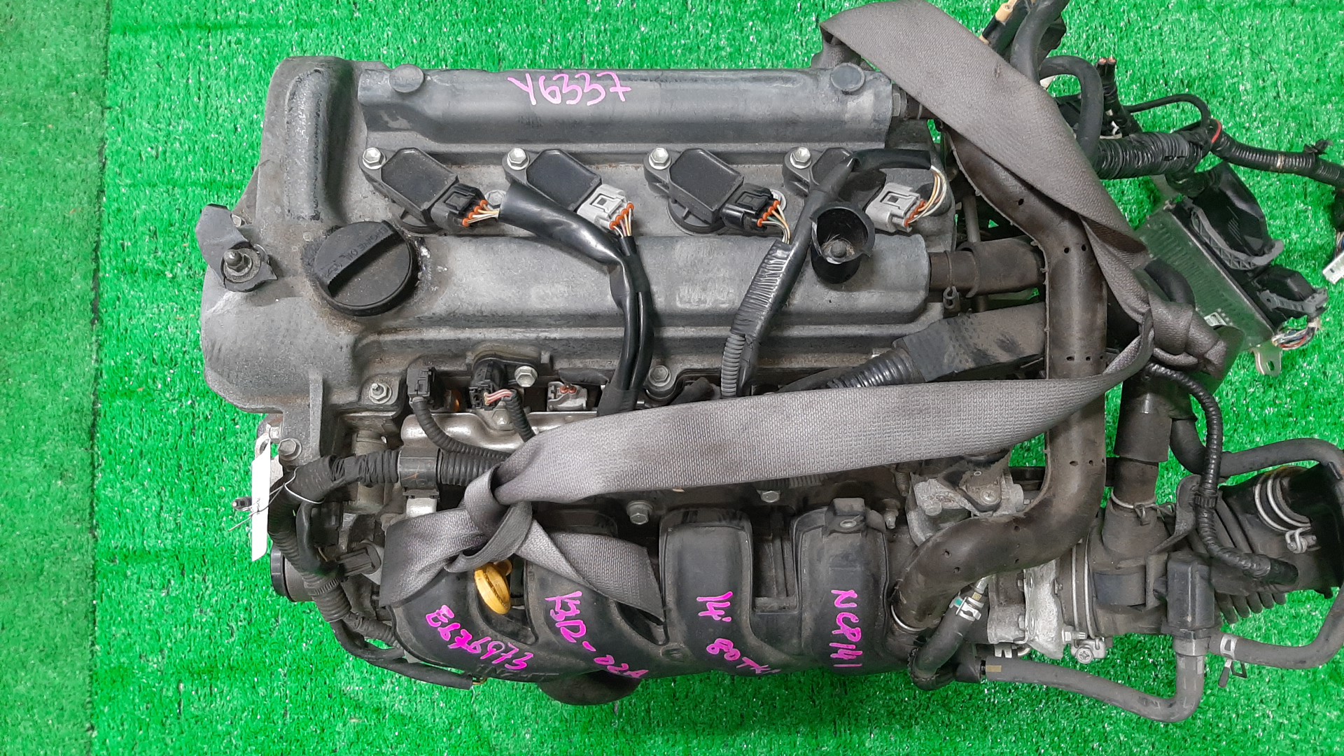 Двигатель TOYOTA PROBOX, COROLLA FIELDER, PORTE, SUCCEED, SPADE, COROLLA  AXIO NCP160V, NZE161G, NCP141, NZE161 1NZ-FE ELECTRO 1 ракурс