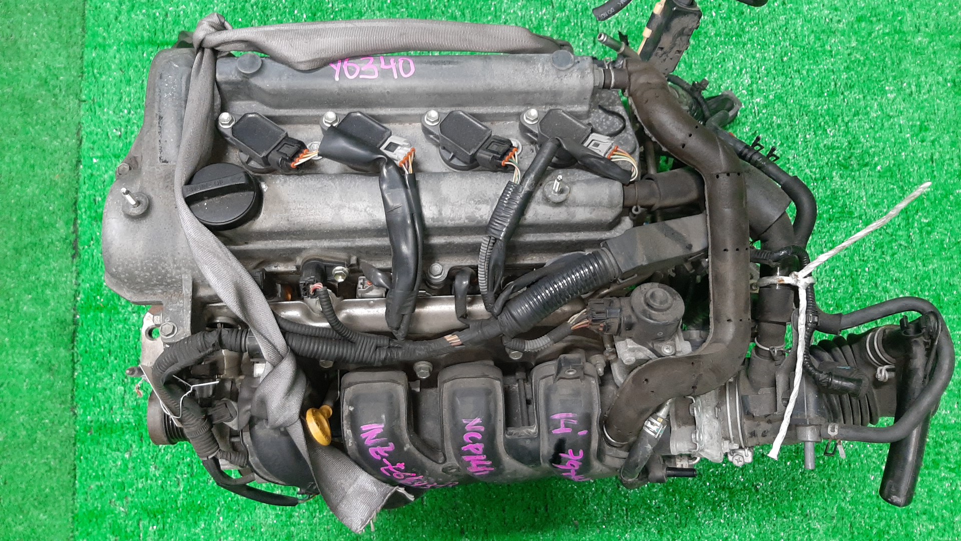 Двигатель TOYOTA PROBOX, COROLLA FIELDER, PORTE, SUCCEED, SPADE, COROLLA  AXIO NCP160V, NZE161G, NCP141, NZE161 1NZ-FE ELECTRO 1 ракурс