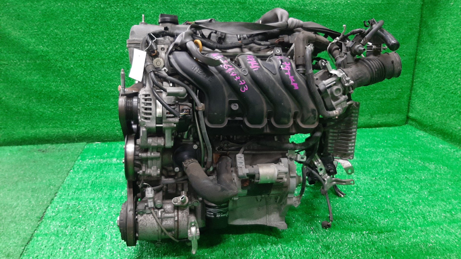 Двигатель TOYOTA PROBOX, COROLLA FIELDER, PORTE, SUCCEED, SPADE, COROLLA  AXIO NCP160V, NZE161G, NCP141, NZE161 1NZ-FE ELECTRO 3 ракурс