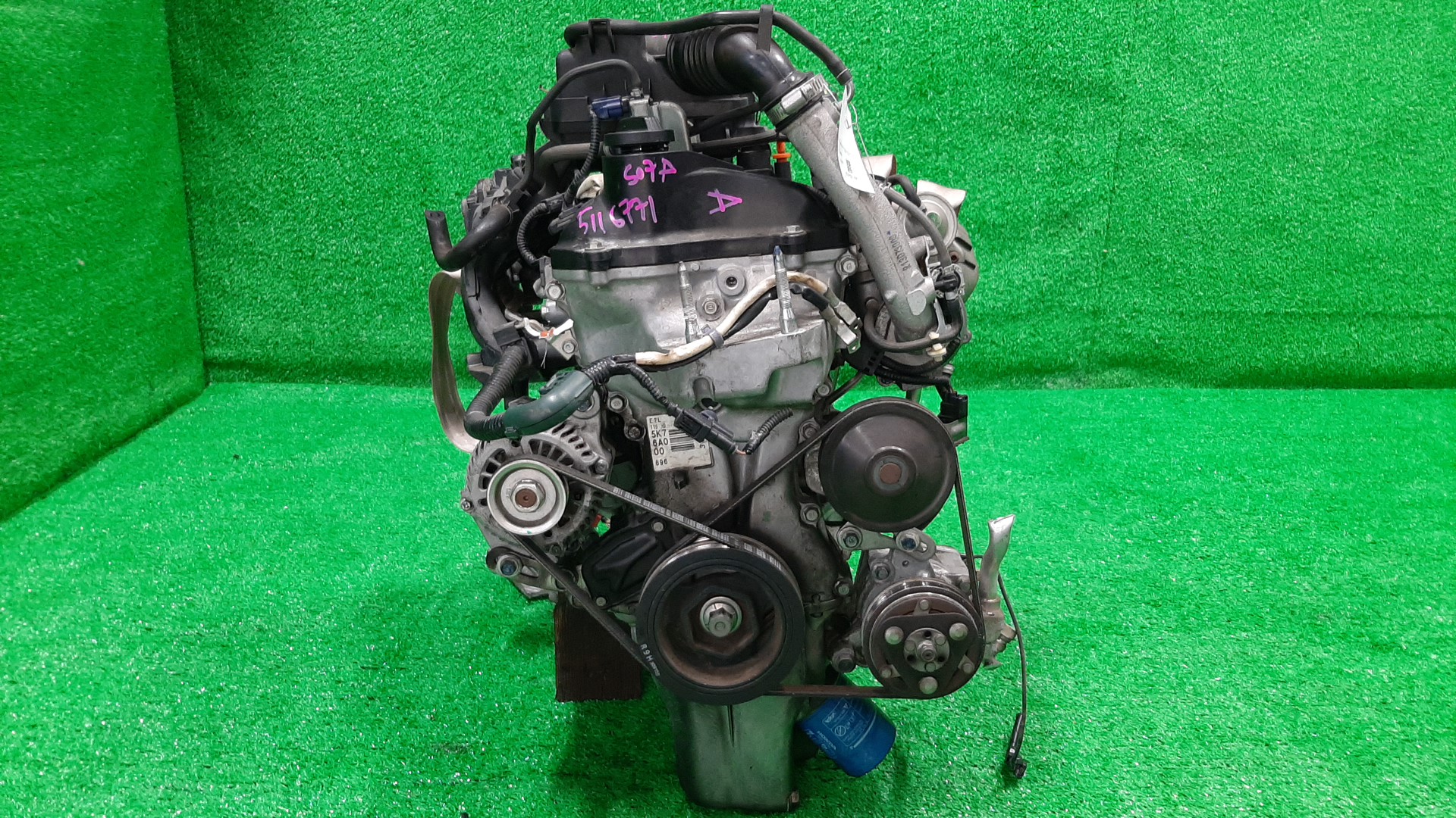 Двигатель HONDA N-BOX SLASH, N-BOX+, N-WGN, N-ONE, N-BOX JF2, JF1, JH1, JH2, JG2, JG1 S07A TURBO 2 ракурс