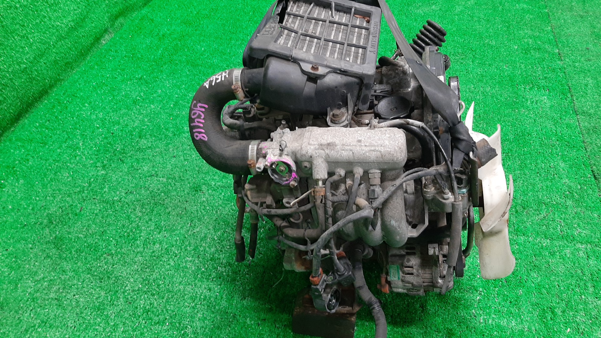 Двигатель MITSUBISHI PAJERO MINI H56A 4A30T 20VALVE 4 ракурс