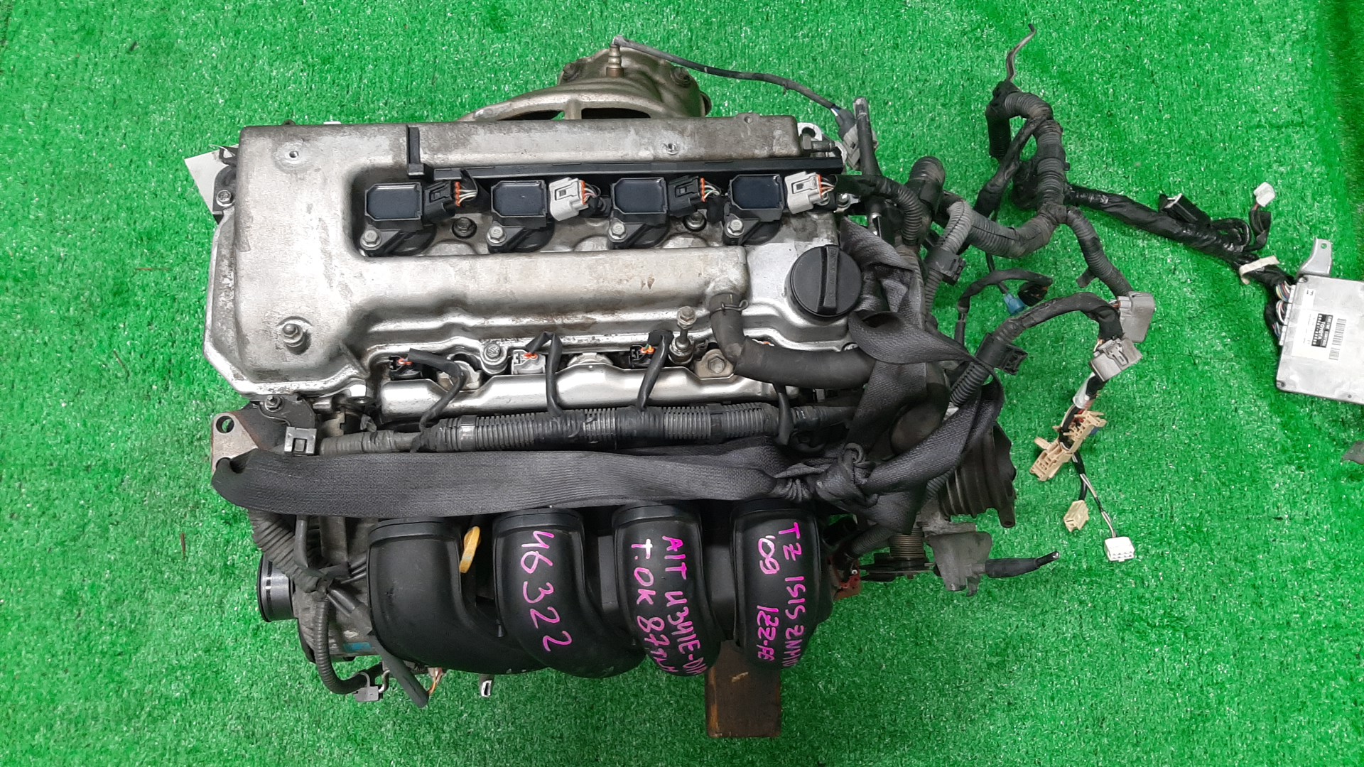 Двигатель TOYOTA COROLLA, PREMIO, COROLLA SPACIO, ISIS, WISH, ALLION, COROLLA FIELDER, ALLEX, COROLLA RUNX, WILL VS, FIELDER, CALDINA, CELICA ZZE122, ZZT240, ZNM10, ZNM10W, ZNM10G, ZNE10, ZNE10G, ZZE127, ZGE20W, ZZT241W, ZZT230 1ZZ-FE MEX 1 ракурс