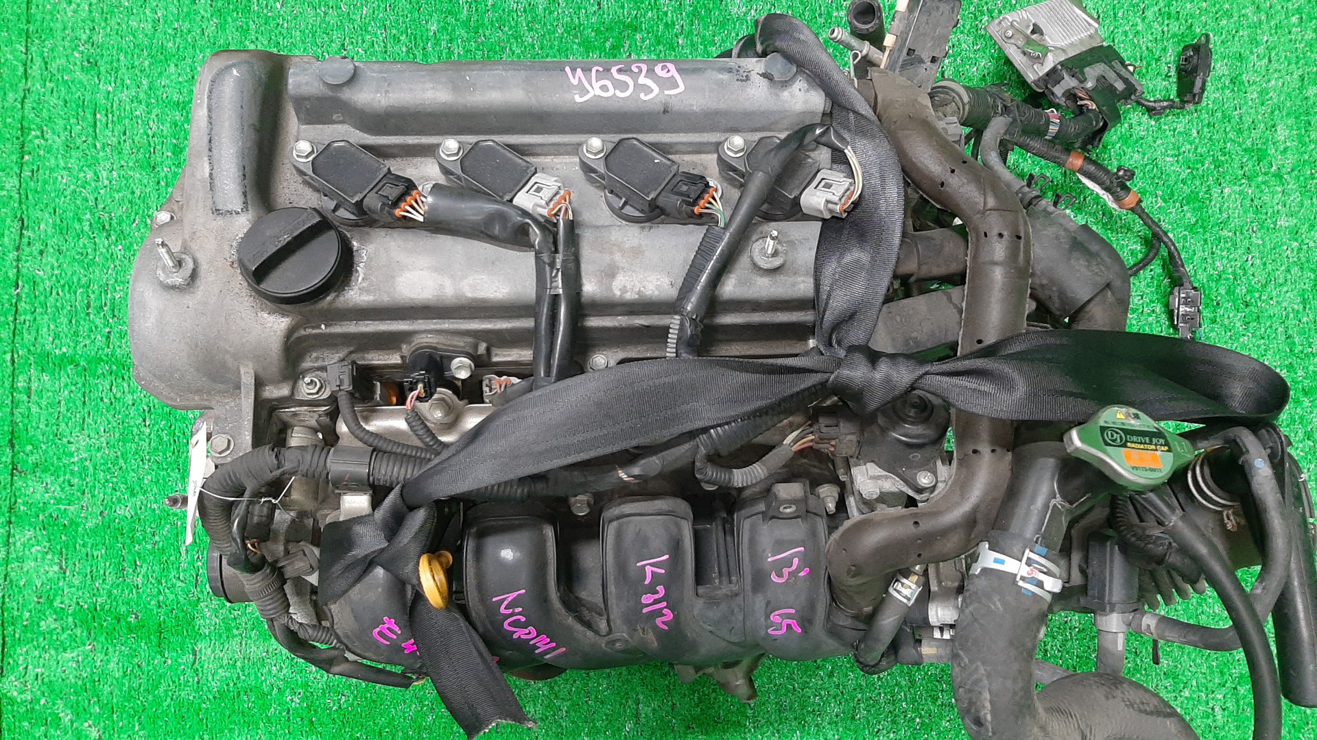 Двигатель TOYOTA PROBOX, COROLLA FIELDER, PORTE, SUCCEED, SPADE, COROLLA  AXIO NCP160V, NZE161G, NCP141, NZE161 1NZ-FE ELECTRO 1 ракурс