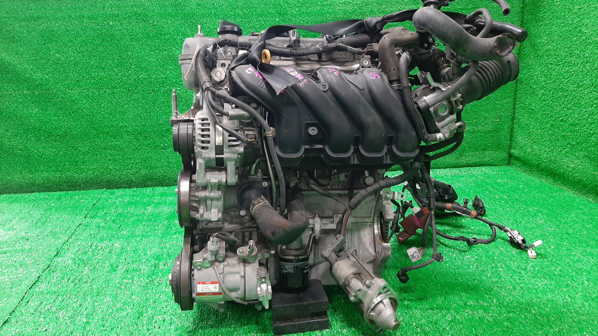 Двигатель TOYOTA PROBOX, COROLLA FIELDER, PORTE, SUCCEED, SPADE, COROLLA  AXIO NCP160V, NZE161G, NCP141, NZE161 1NZ-FE ELECTRO 3 ракурс