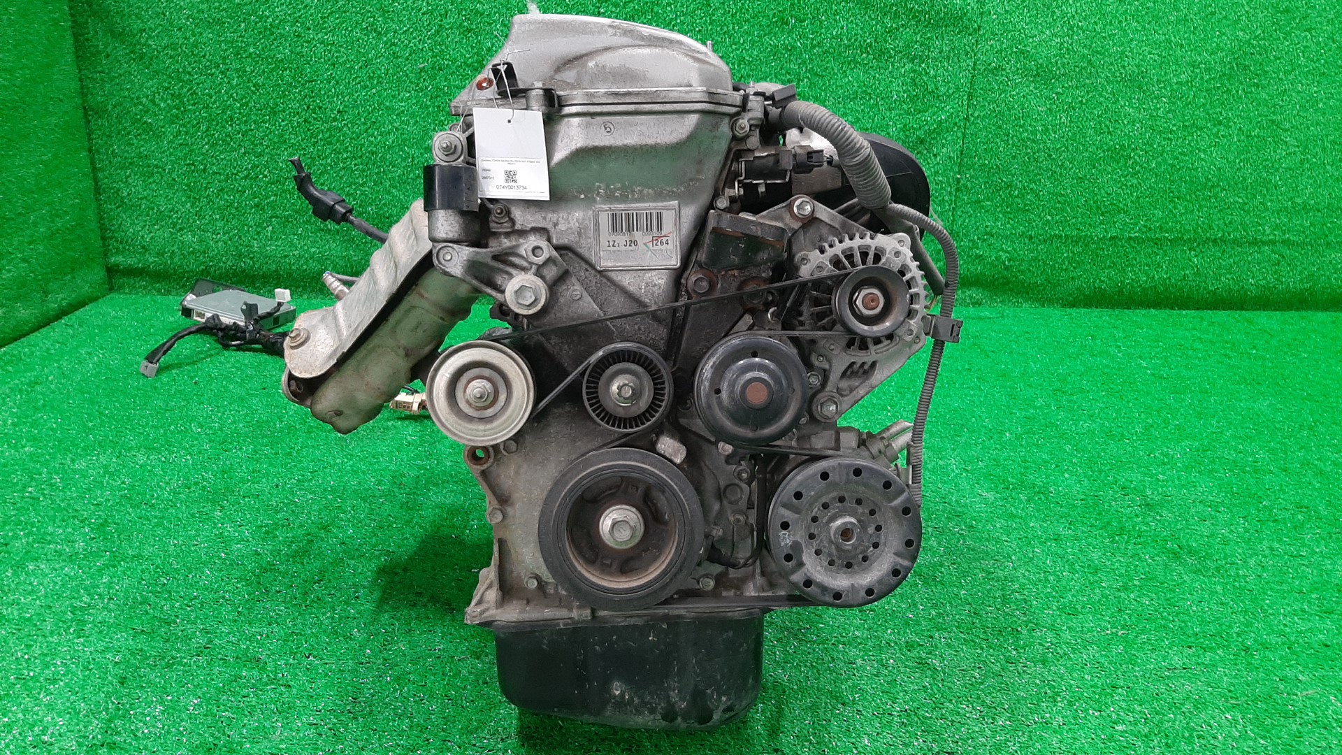 Двигатель TOYOTA CALDINA, CELICA, COROLLA, PREMIO, COROLLA SPACIO, ISIS, WISH, ALLION, COROLLA FIELDER, ALLEX, COROLLA RUNX, WILL VS, FIELDER ZGE20W, ZZT240, ZZT241W, ZZT230, ZZE122, ZNM10, ZNM10W, ZNM10G, ZNE10, ZNE10G, ZZE127 1ZZ-FE MEX 2 ракурс