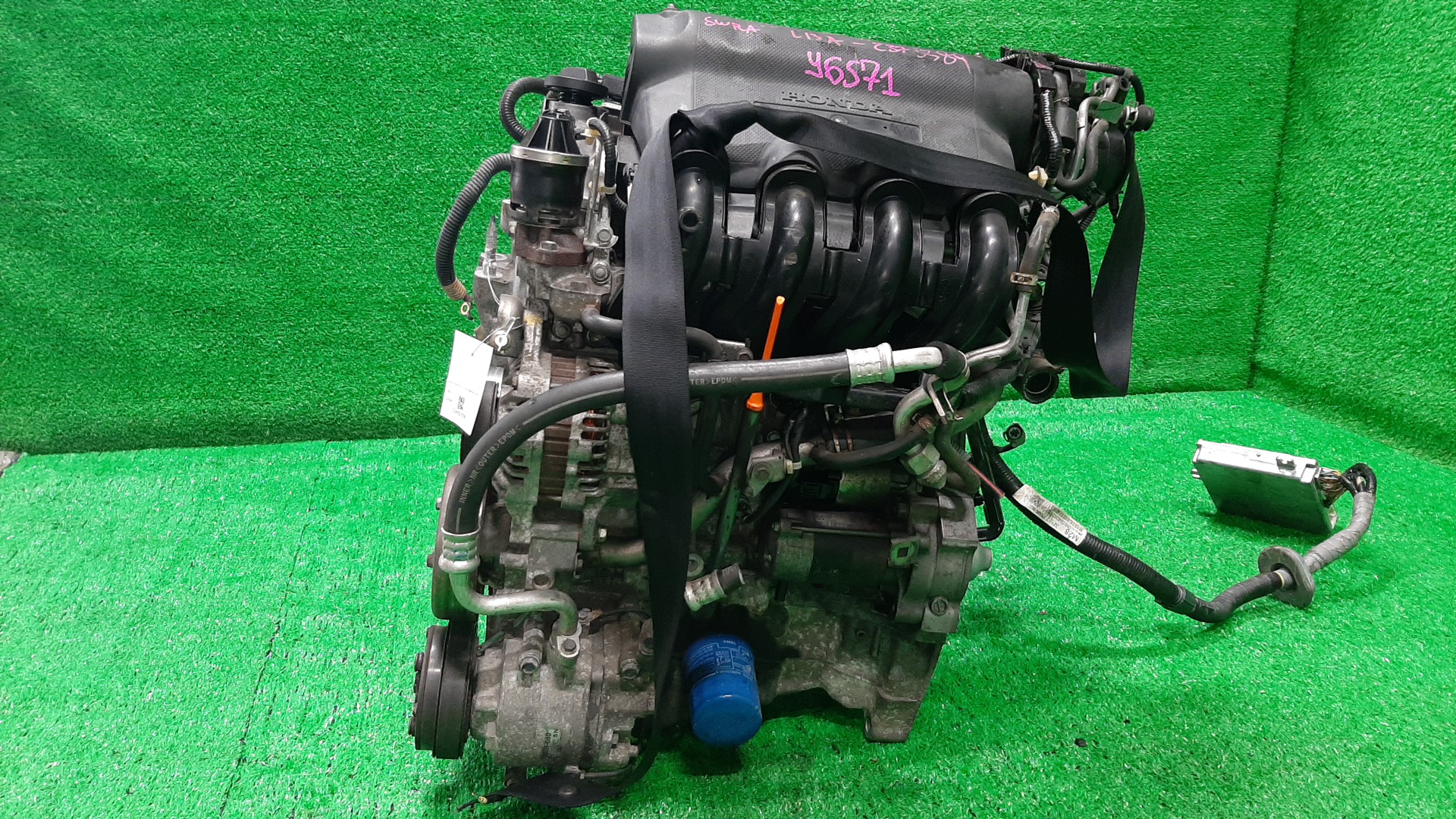 Двигатель HONDA FIT ARIA, FIT GD6, GD7, GD2, GD1 L13A I-DSI 3 ракурс