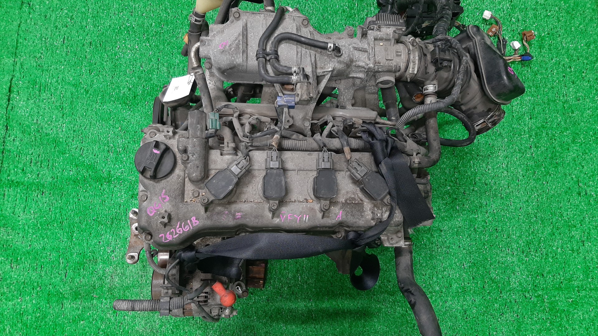 Двигатель NISSAN AD, SUNNY, WINGROAD, ALMERA, BLUEBIRD SYLPHY Y11, VFY11, FB15, WFY11, N16, FG10 QG15DE ELECTRO 1 ракурс