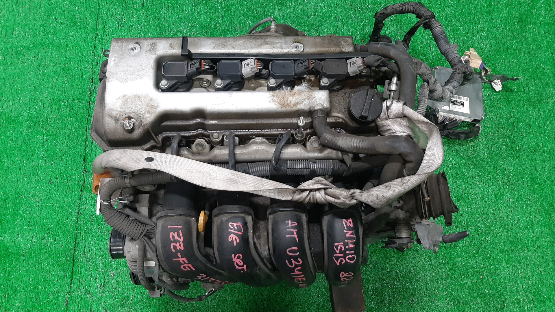 Двигатель TOYOTA CELICA, COROLLA, PREMIO, COROLLA SPACIO, ISIS, WISH, ALLION, COROLLA FIELDER, ALLEX, COROLLA RUNX, WILL VS, FIELDER, CALDINA ZZT230, ZZE122, ZZT240, ZNM10, ZNM10W, ZNM10G, ZNE10, ZNE10G, ZZE127, ZGE20W, ZZT241W 1ZZ-FE MEX 1 ракурс