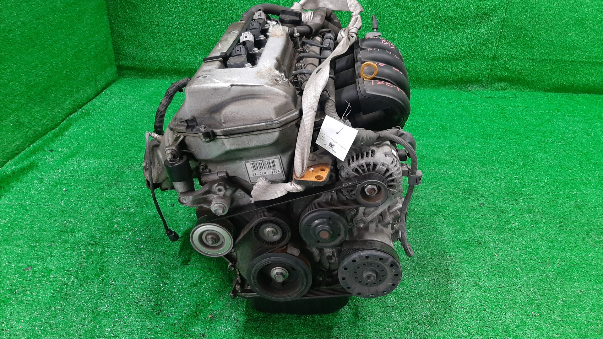Двигатель TOYOTA CELICA, COROLLA, PREMIO, COROLLA SPACIO, ISIS, WISH, ALLION, COROLLA FIELDER, ALLEX, COROLLA RUNX, WILL VS, FIELDER, CALDINA ZZT230, ZZE122, ZZT240, ZNM10, ZNM10W, ZNM10G, ZNE10, ZNE10G, ZZE127, ZGE20W, ZZT241W 1ZZ-FE MEX 2 ракурс