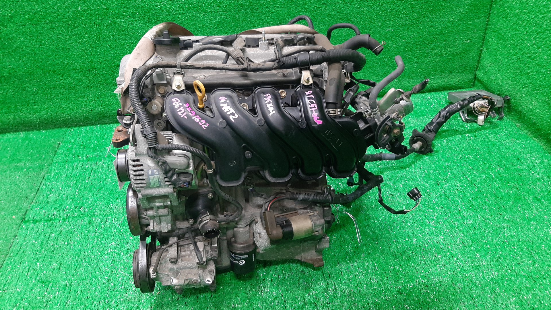 Двигатель TOYOTA COROLLA, COROLLA SPACIO, COROLLA FIELDER, ALLEX, COROLLA RUNX, WILL VS NZE121, NZE121N, NZE121G, NZE127 1NZ-FE MEX 4 ракурс