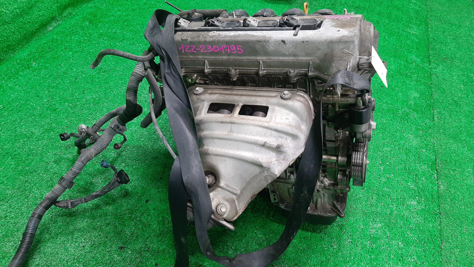 Двигатель TOYOTA CALDINA, CELICA, COROLLA, PREMIO, COROLLA SPACIO, ISIS, WISH, ALLION, COROLLA FIELDER, ALLEX, COROLLA RUNX, WILL VS, FIELDER ZGE20W, ZZT240, ZZT241W, ZZT230, ZZE122, ZNM10, ZNM10W, ZNM10G, ZNE10, ZNE10G, ZZE127 1ZZ-FE MEX 3 ракурс