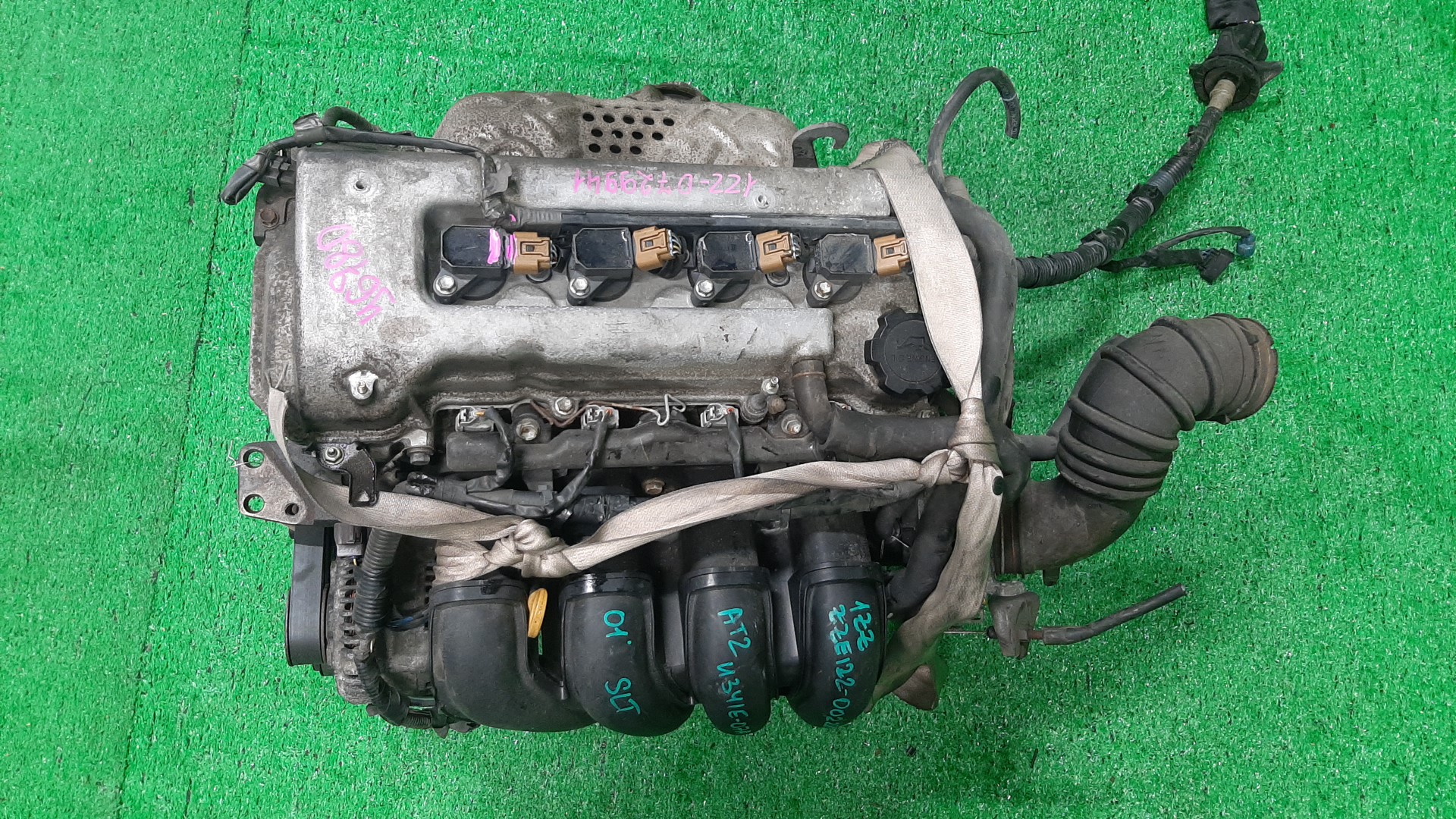 Двигатель TOYOTA CALDINA, CELICA, COROLLA, PREMIO, COROLLA SPACIO, ISIS, WISH, ALLION, COROLLA FIELDER, ALLEX, COROLLA RUNX, WILL VS, FIELDER ZGE20W, ZZT240, ZZT241W, ZZT230, ZZE122, ZNM10, ZNM10W, ZNM10G, ZNE10, ZNE10G, ZZE127 1ZZ-FE MEX 1 ракурс