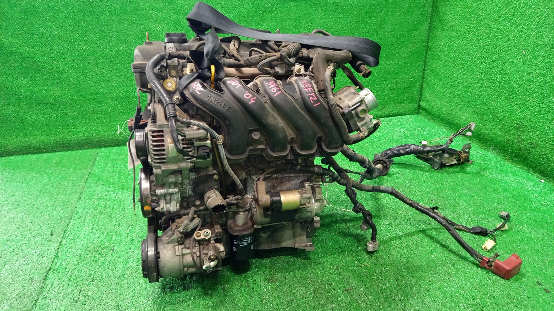 Двигатель TOYOTA COROLLA, COROLLA SPACIO, COROLLA FIELDER, ALLEX, COROLLA RUNX, WILL VS NZE121, NZE121N, NZE121G, NZE127 1NZ-FE ELECTRO 4 ракурс