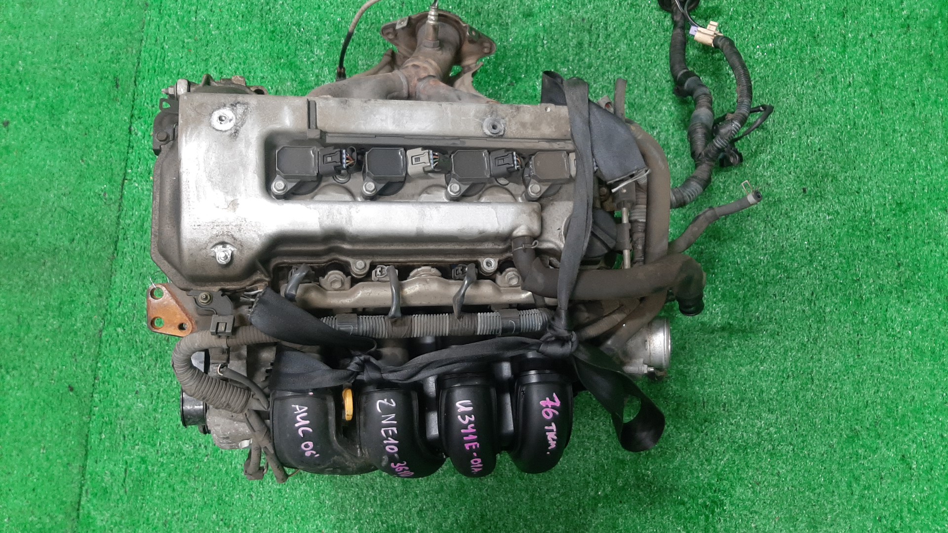 Двигатель TOYOTA CALDINA, CELICA, COROLLA, PREMIO, COROLLA SPACIO, ISIS, WISH, ALLION, COROLLA FIELDER, ALLEX, COROLLA RUNX, WILL VS, FIELDER ZGE20W, ZZT240, ZZT241W, ZZT230, ZZE122, ZNM10, ZNM10W, ZNM10G, ZNE10, ZNE10G, ZZE127 1ZZ-FE ELECTRO 1 ракур