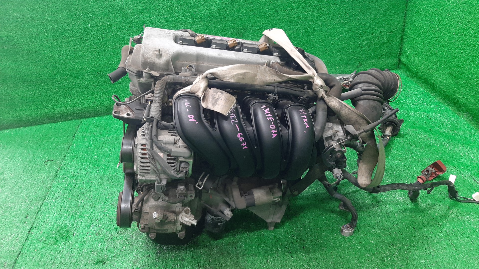 Двигатель TOYOTA COROLLA FIELDER ZZE122G 1ZZ-FE MEX 4 ракурс