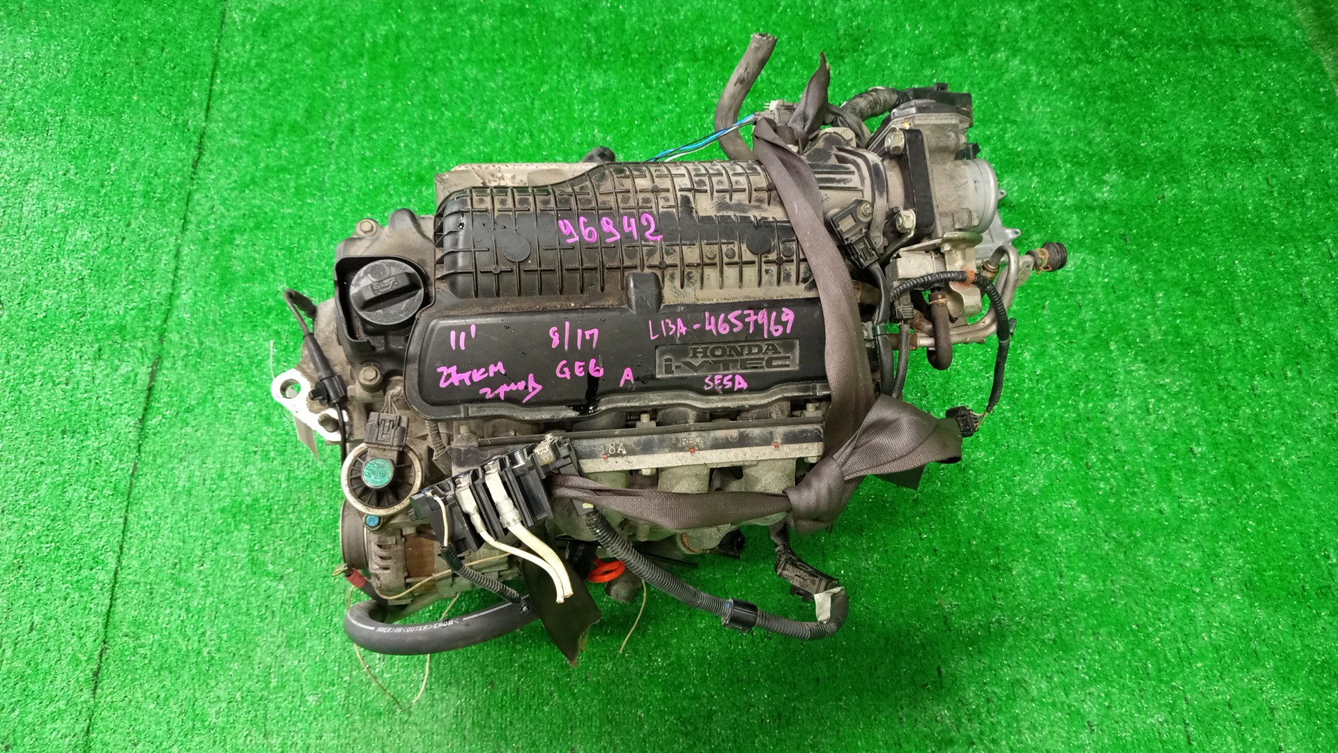Двигатель HONDA FIT GE6 L13A 2MOD 1 ракурс