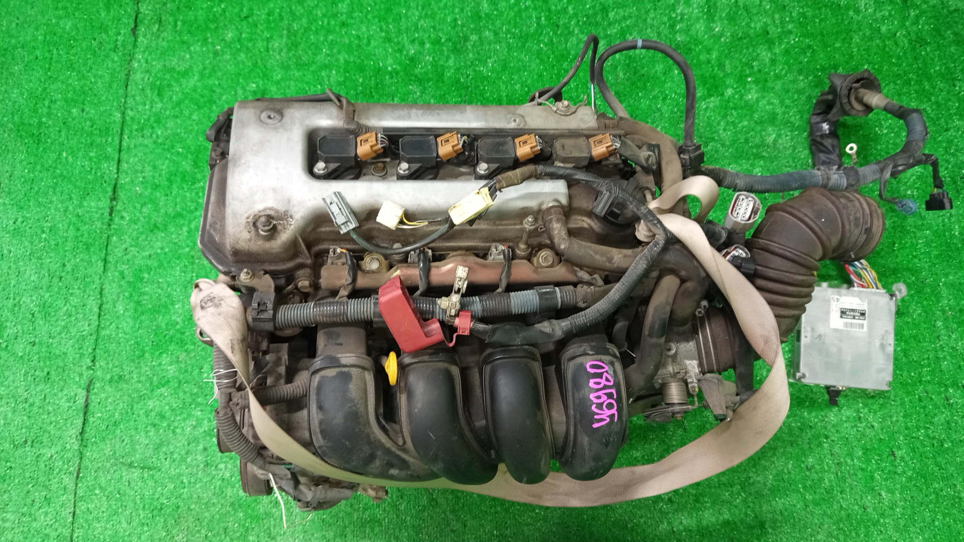 Двигатель TOYOTA COROLLA, PREMIO, COROLLA SPACIO, WISH, ALLION, COROLLA FIELDER, ALLEX, COROLLA RUNX, VOLTZ, WILL VS ZZE124, ZZT245, ZZE124N, ZNE14G, ZZE124G, ZZE138, ZZE129 1ZZ-FE MEX 1 ракурс