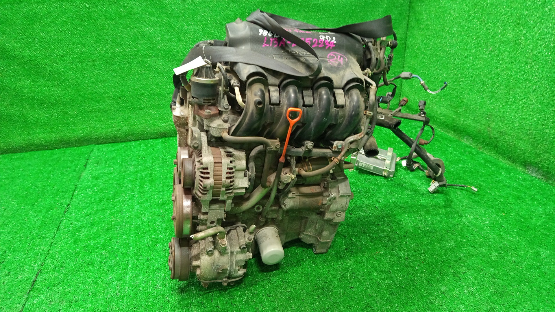 Двигатель HONDA FIT ARIA, FIT GD6, GD7, GD2, GD1 L13A I-DSI 4 ракурс