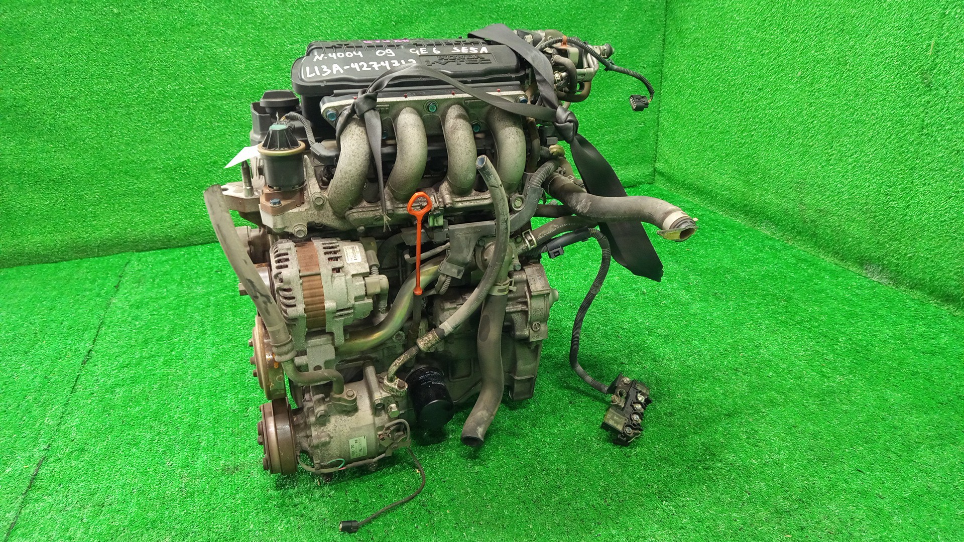 Двигатель HONDA FIT GE6 L13A 1MOD 4 ракурс