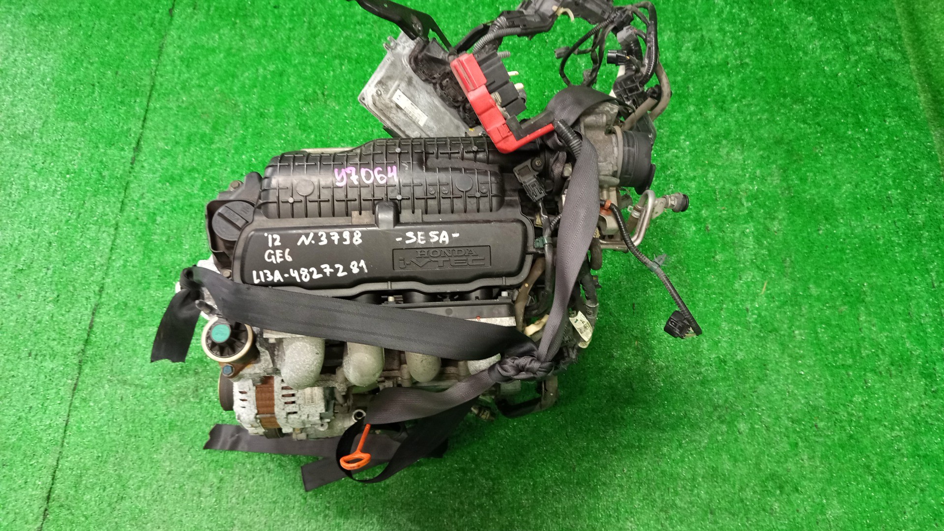 Двигатель HONDA FIT GE6 L13A 2MOD 1 ракурс