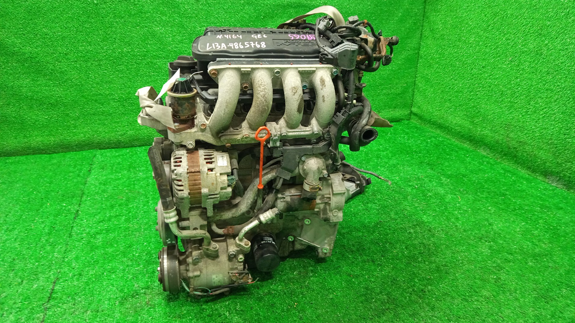Двигатель HONDA FIT GE6 L13A 2MOD 4 ракурс