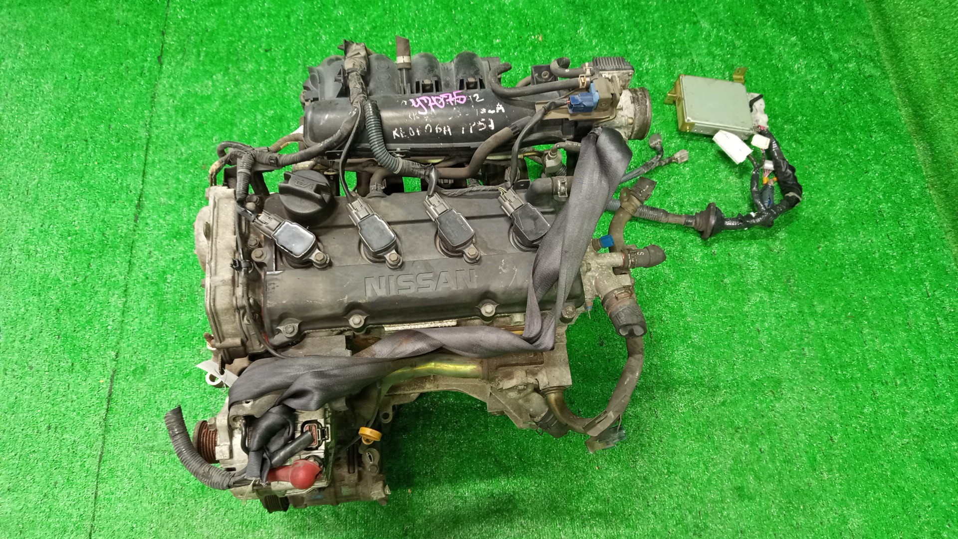 Двигатель NISSAN SERENA TC24 QR20DE PLASTIC 1 ракурс