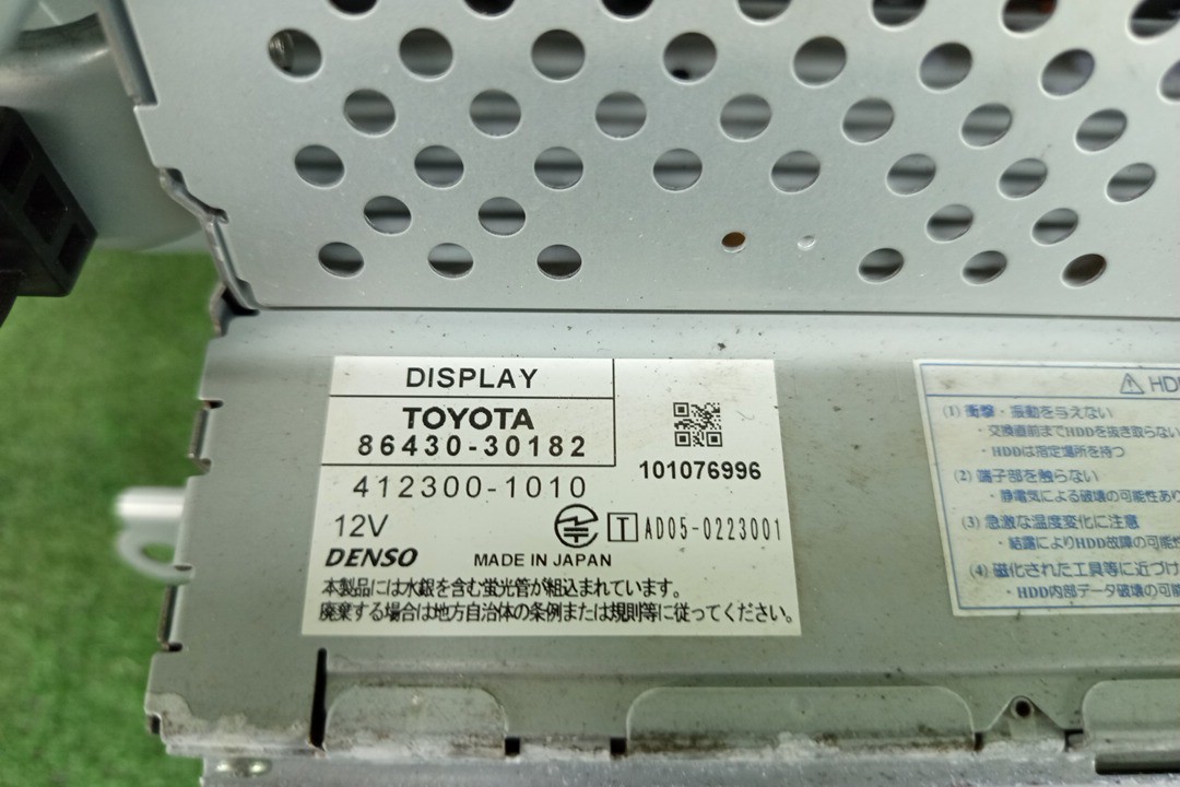Монитор TOYOTA CROWN GRS180 86430-30182 3 ракурс