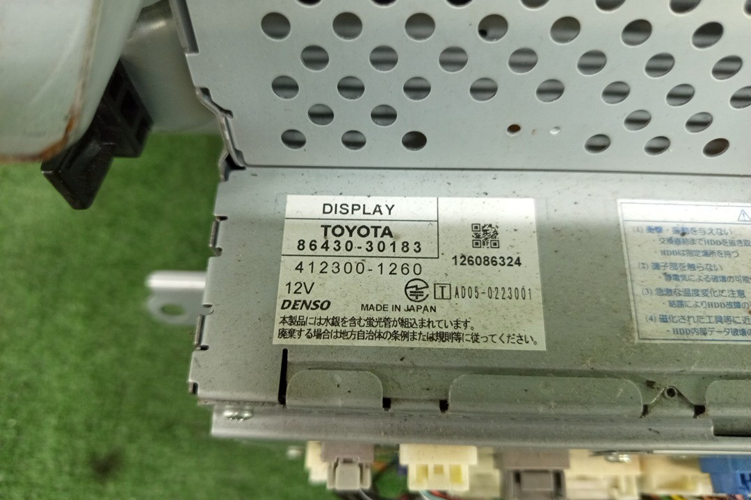 Монитор TOYOTA CROWN GRS180 86430-30183 3 ракурс
