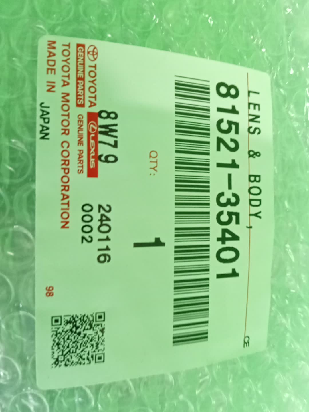 Повторитель поворота левый передний TOYOTA HILUX SURF VZN215W 81521-35401 4 ракурс