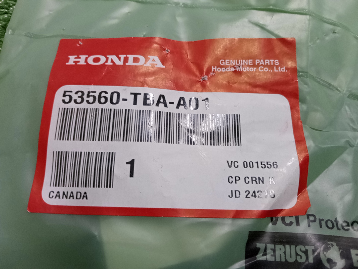 Рулевой наконечник левый передний HONDA CIVIC FK7 53560-TBA-A01 3 ракурс