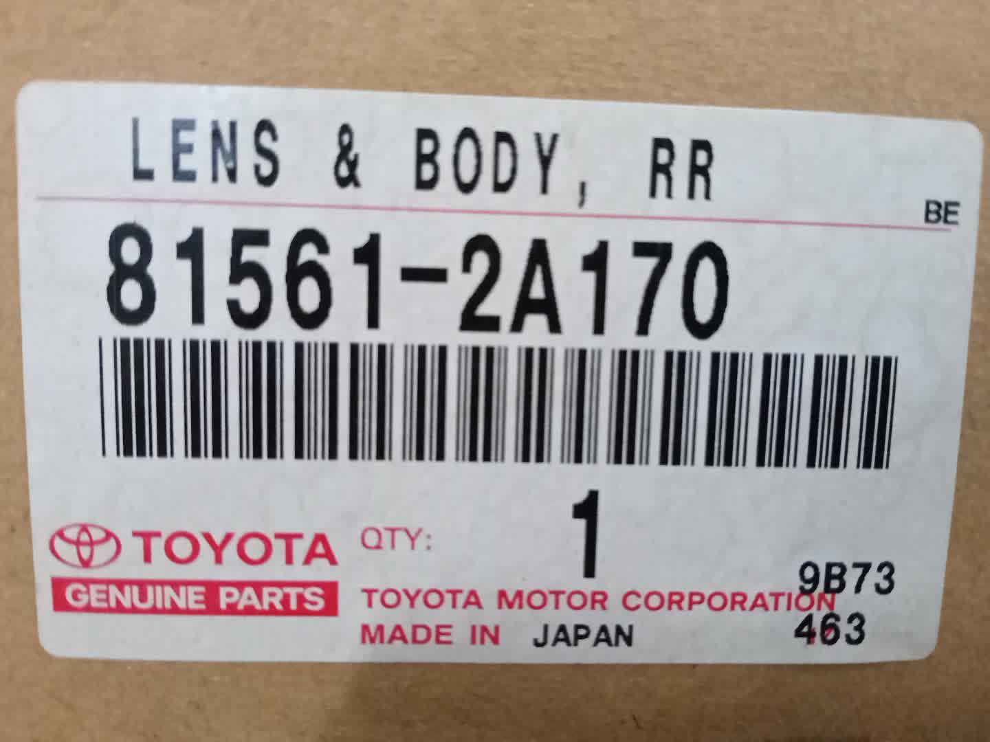 Стоп-сигнал левый TOYOTA MARK II JZX115, GX110, JZX110, GX115 81561-2A170 5 ракурс